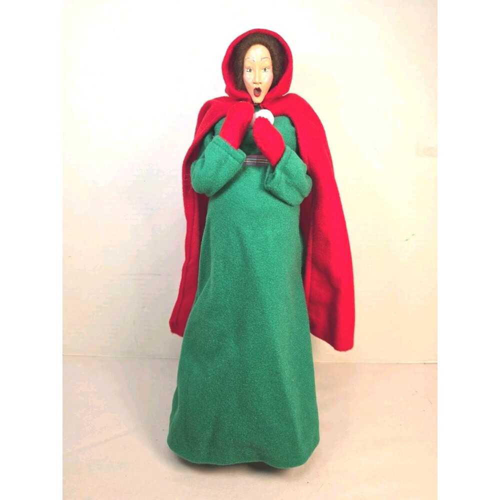 Vintage 1980's Paula Dean "Sera" Christmas caroler 15" doll